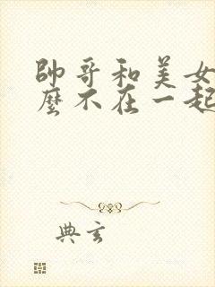 帅哥和美女为什么不在一起封面