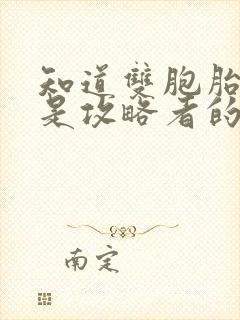 知道双胞胎姐姐是攻略者的那天