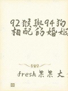 92猴与94狗相配的婚姻如何