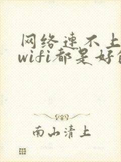 网络连不上但是wifi都是好的