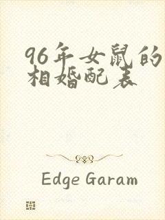 96年女鼠的属相婚配表封面