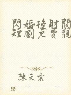 闪婚后财阀老公短剧免费观看封面