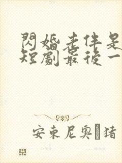 闪婚老伴是豪门短剧最后一集