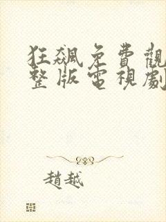 狂飙免费观看完整版电视剧40集