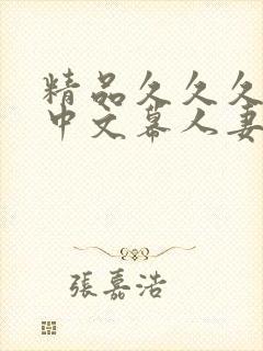 精品久久久久久中文幕人妻