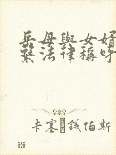 岳母与女婿的关系法律称呼封面