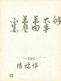 小弟弟不够硬是怎么回事封面