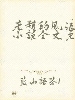 老赵的风流人生小说全文免费阅读