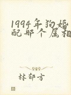 1994年狗婚配哪个属相最好封面