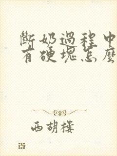 断奶过程中乳房有硬块怎么办封面