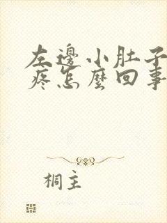 左边小肚子下坠疼怎么回事