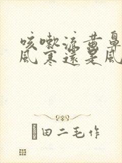 咳嗽流黄鼻涕是风寒还是风热