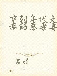 穿到年代文当反派的恶毒妻子