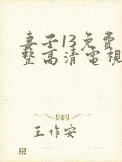 妻子13免费完整高清电视剧在线看