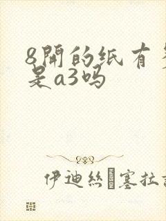 8开的纸有多大是a3吗