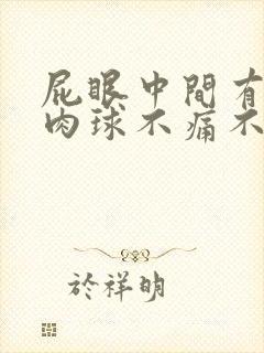 屁眼中间有一个肉球不痛不痒