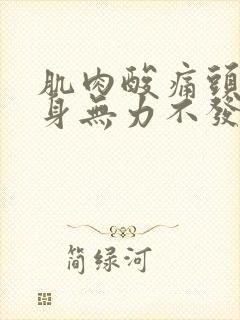 肌肉酸痛头疼浑身无力不发烧