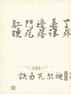 肛门边长了一个硬疙瘩很疼