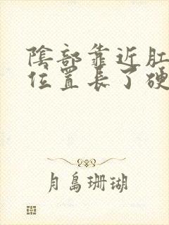 阴部靠近肛门的位置长了硬疙瘩