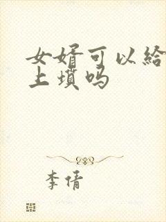 女婿可以给丈人上坟吗封面