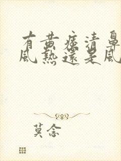 有黄痰清鼻涕是风热还是风寒