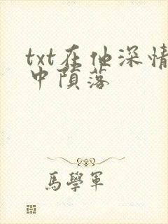 txt在他深情中陨落