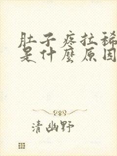 肚子疼拉稀带血是什么原因