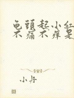 龟头起小红疙瘩不痛不痒是怎么回事