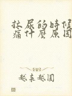 拉尿的时候肚子痛什么原因