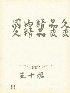 国内精品久久久久精品爽爽