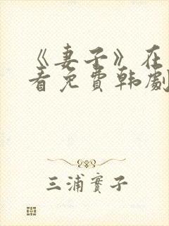 《妻子》在线观看免费韩剧全集封面