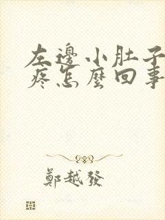 左边小肚子下坠疼怎么回事封面