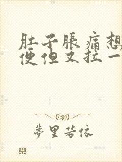 肚子胀痛想拉大便但又拉一点点封面