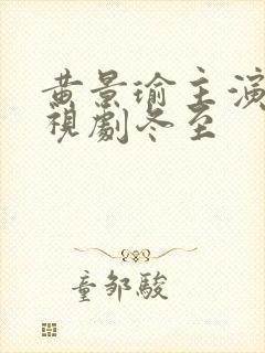 黄景瑜主演的电视剧冬至