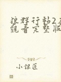 狼群行动2在线观看完整版