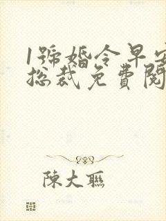 1号婚令早安大总裁免费阅读全文无弹窗封面