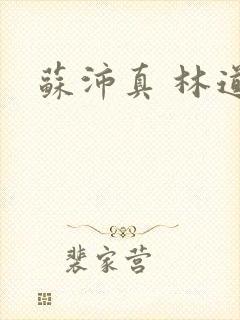 苏沛真 林道封面