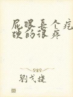 屁眼长个疙瘩硬硬的很疼