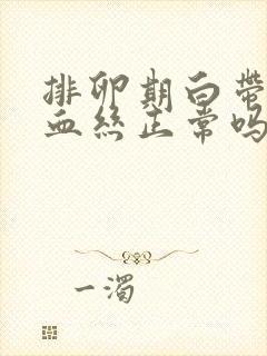 排卵期白带带点血丝正常吗封面