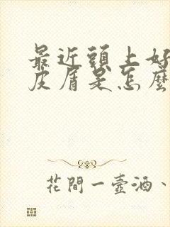 最近头上好多头皮屑是怎么回事