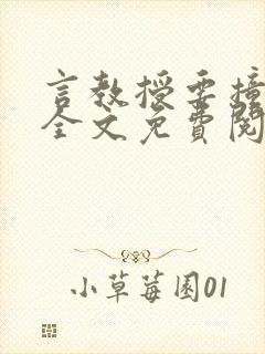 言教授要撞坏了全文免费阅读完整版