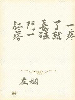 肛门长了一个疙瘩一碰就疼