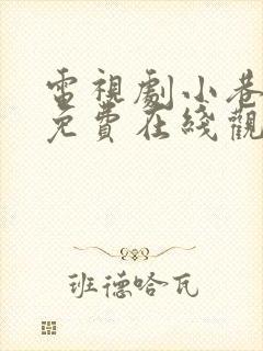 电视剧小巷人家免费在线观看封面