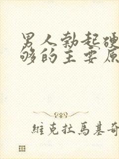 男人勃起硬度不够的主要原因