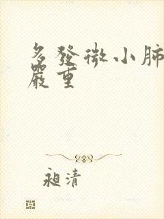 多发微小肺结节严重