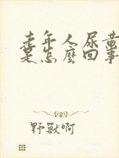 老年人尿黄尿臭是怎么回事封面