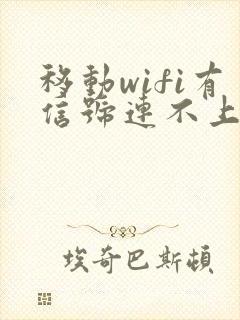 移动wifi有信号连不上网怎么回事