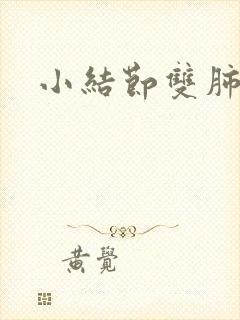 小结节双肺多发