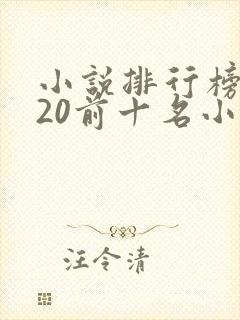 小说排行榜2020前十名小说排行榜封面
