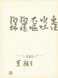 狗狗不吃东西拉稀还呕吐没精神怎么办